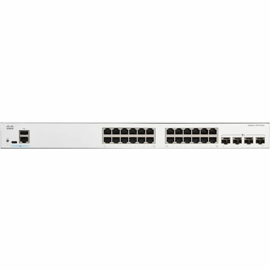 Cisco Systems, Inc. Cisco Systems, Inc. C1300-24T-4X network switch, 24 RJ45 + 4 SFP+ — product photo