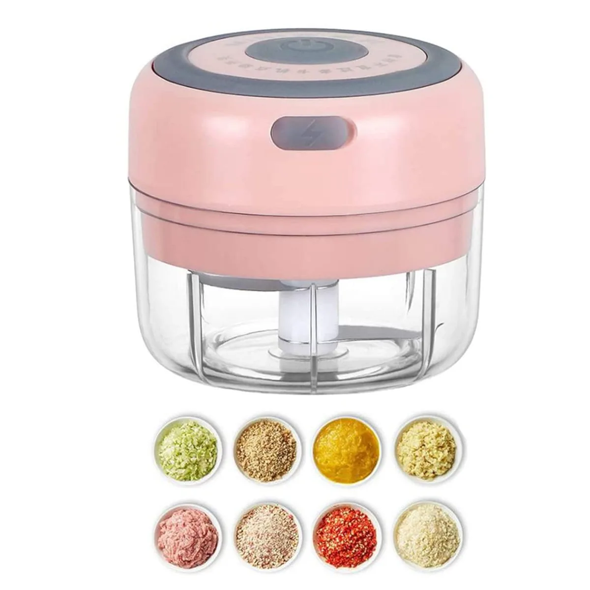  Hviww Garlic Pounder 100ML Pink USB Food Processor — product photo