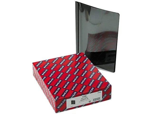 Smead Smead 87453 Report Cover, Clear/Black, 25/Box — product photo