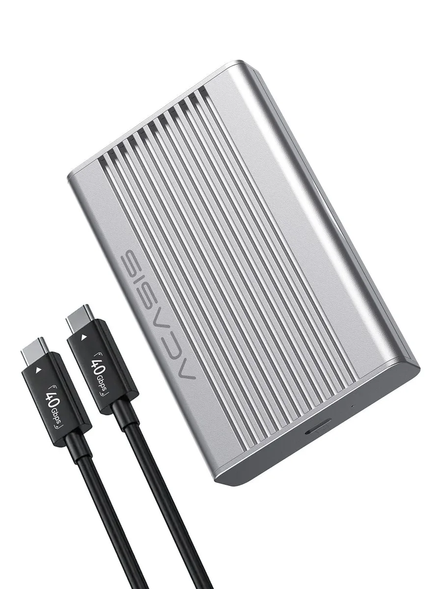 Acasis Acasis 40Gbps NVMe SSD Enclosure Aluminum Fins 2 in 1 accessory — product photo