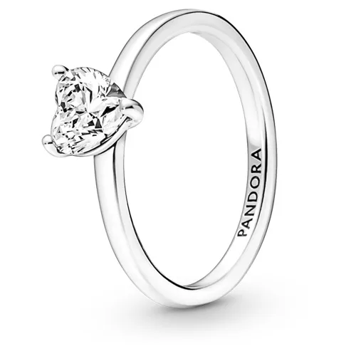 PANDORA PANDORA Sparkling Heart Solitaire Ring Crystal — product photo