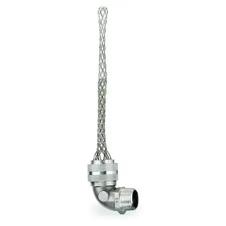 Hubbell Incorporated Hubbell Incorporated 07401073 90° Liquid Tight Connector Alum 3.75in Strain Relief — product photo