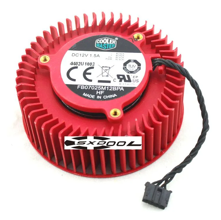 SXDOOL SXDOOL FB07025M12BPA 65mm 37mm 12V 1.5A VGA cooling — product photo