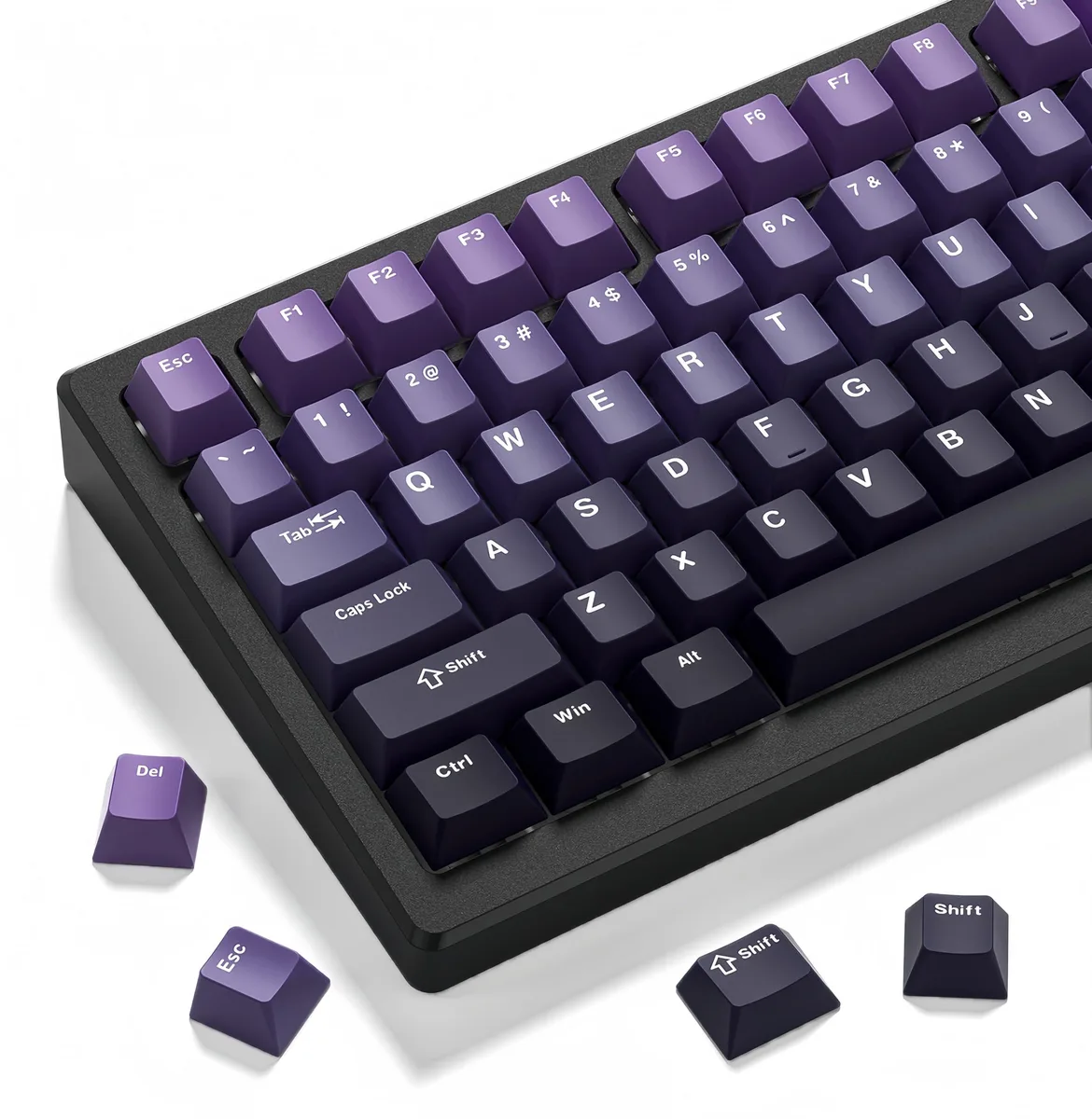 Womier Womier Double Shot PBT Keycaps Gradient Purple 138-key Cherry Profile — product photo