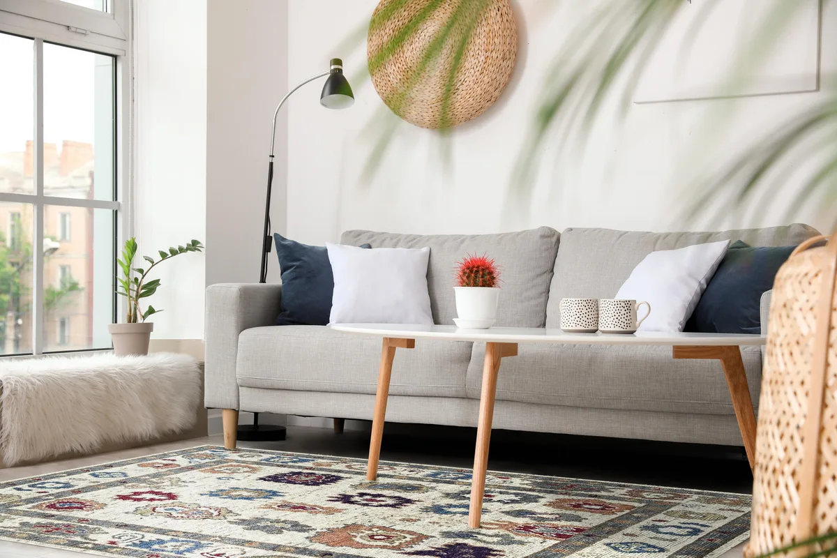 EORC EORC Maya Bohemian Medallion Area Rug 8' x 10' Ivory Wool — product photo