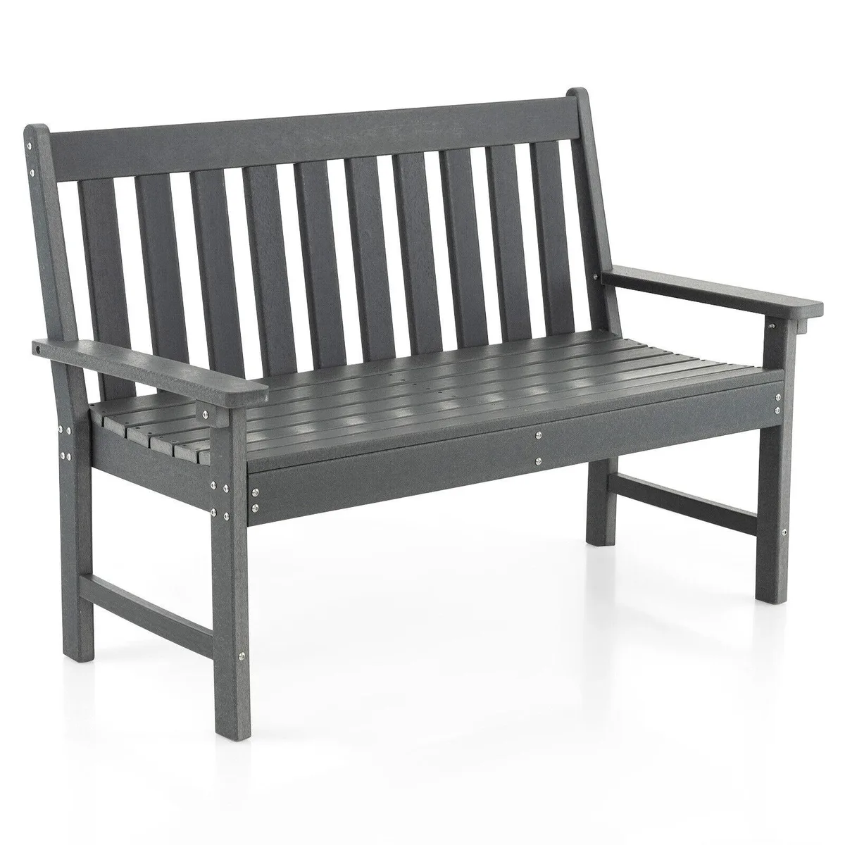SlickBlue SlickBlue 52 Inch HDPE Outdoor Bench Grey — product photo