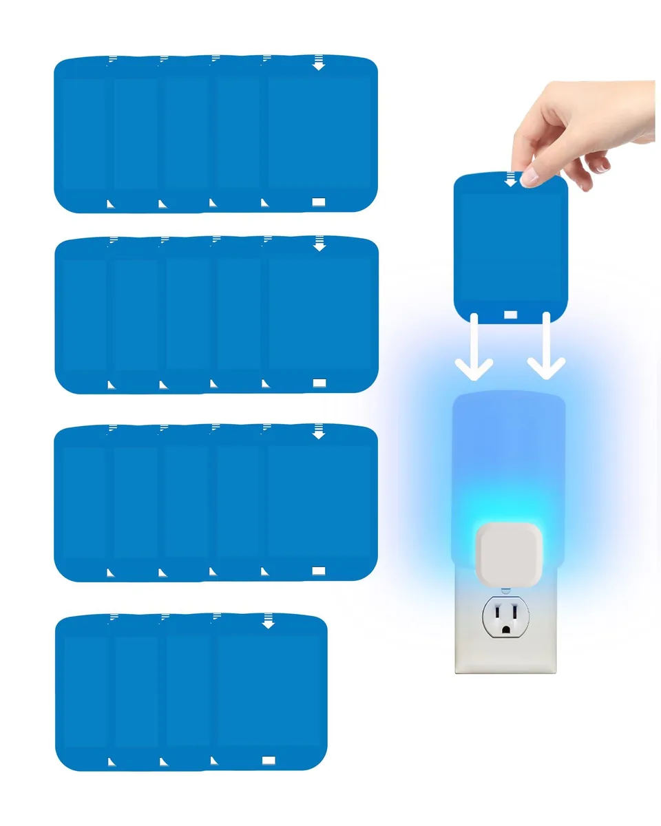 Meterk Replacement Glue Cards 20 Pcs Blue 0.6 in x 8.3 in x 3.4 in — product photo