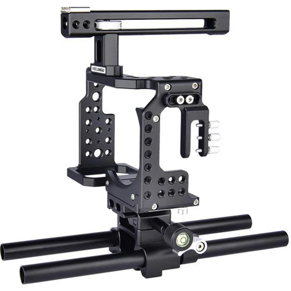 Yelangu Yelangu CA7 Camera Cage Kit with Top Handle Grip Stabilizer for Sony A7 Series Camera Black 38mm Tripod Mount — product photo