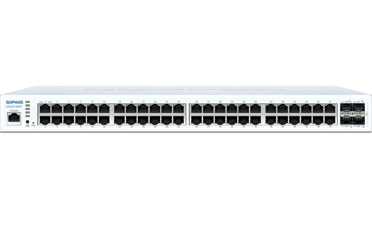 Sophos Sophos LS14FZ12ZZPCUS CS110-48FP 48-port managed network switch 740W PoE — product photo