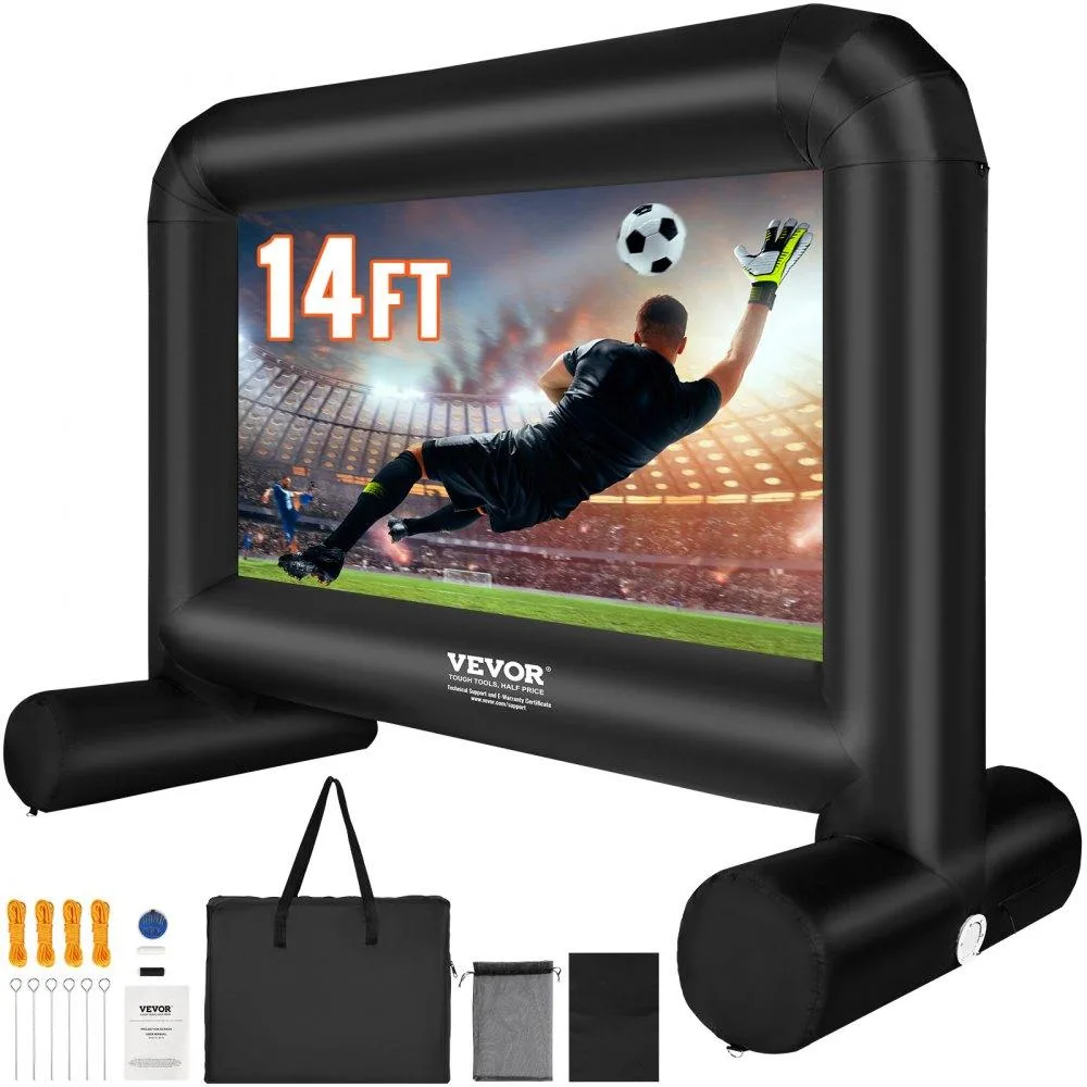 VEVOR VEVOR Inflatable Movie Screen 14 FT 85 Inch Oxford Fabric with Blower and Carrying Bag — product photo