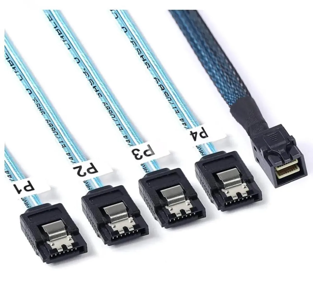 Vszerda Vszerda Mini SAS HD SFF-8643 to 4 x SATA 7P Female Cable 19.68 Inches — product photo