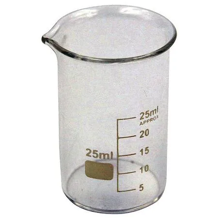 Value Brand Value Brand 25 mL Low-Form Glass Beaker Pack of 12 — product photo