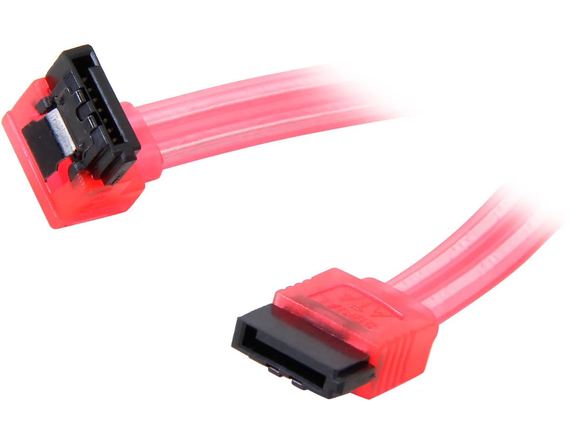 Nippon Labs Nippon Labs SATA3L0.5FT-90/180RD 6 in. SATA cable 90 degree to 180 degree — product photo
