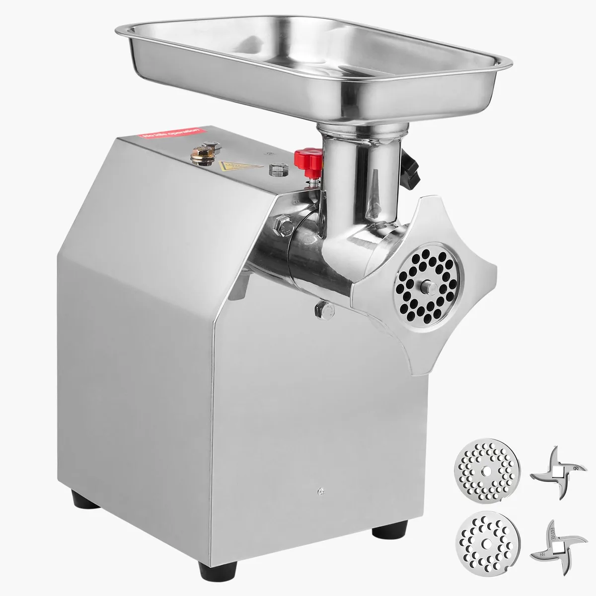 VEVOR VEVOR #12 Commercial Meat Grinder 850W 7 lbs/min Stainless Steel Silver — product photo