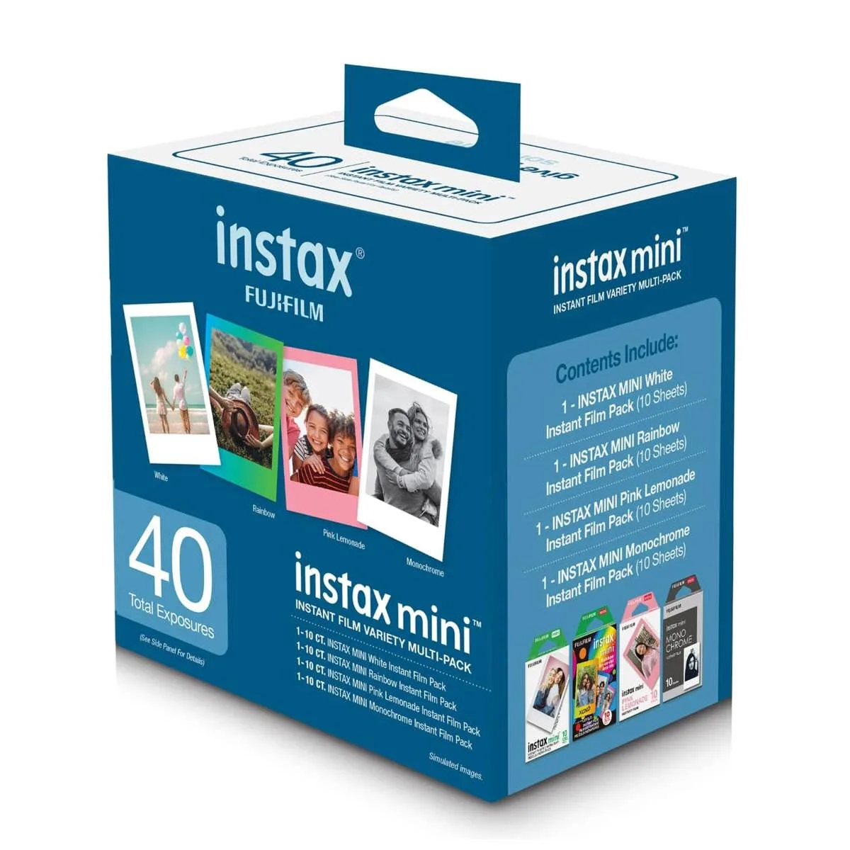 FUJIFILM FUJIFILM Instax Mini Film Variety Pack 40 Exposures Blue — product photo