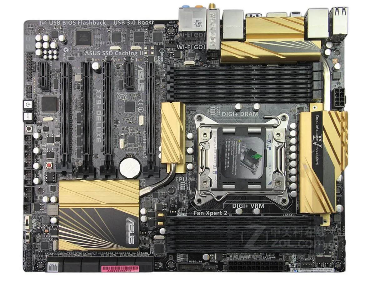 ASUS ASUS X79-DELUXE Intel X79 LGA 2011 DDR3 64GB ATX motherboard — product photo