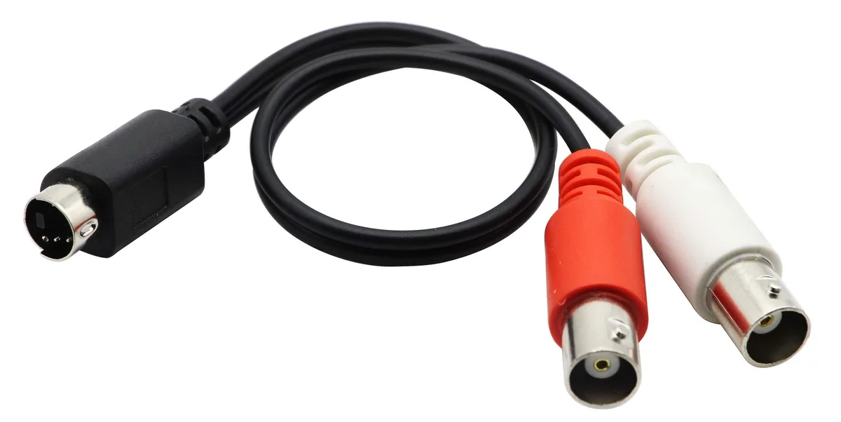 Vszerda Vszerda S-Video 4-pin Mini-DIN male to 2 BNC male Y splitter 26 cm — product photo