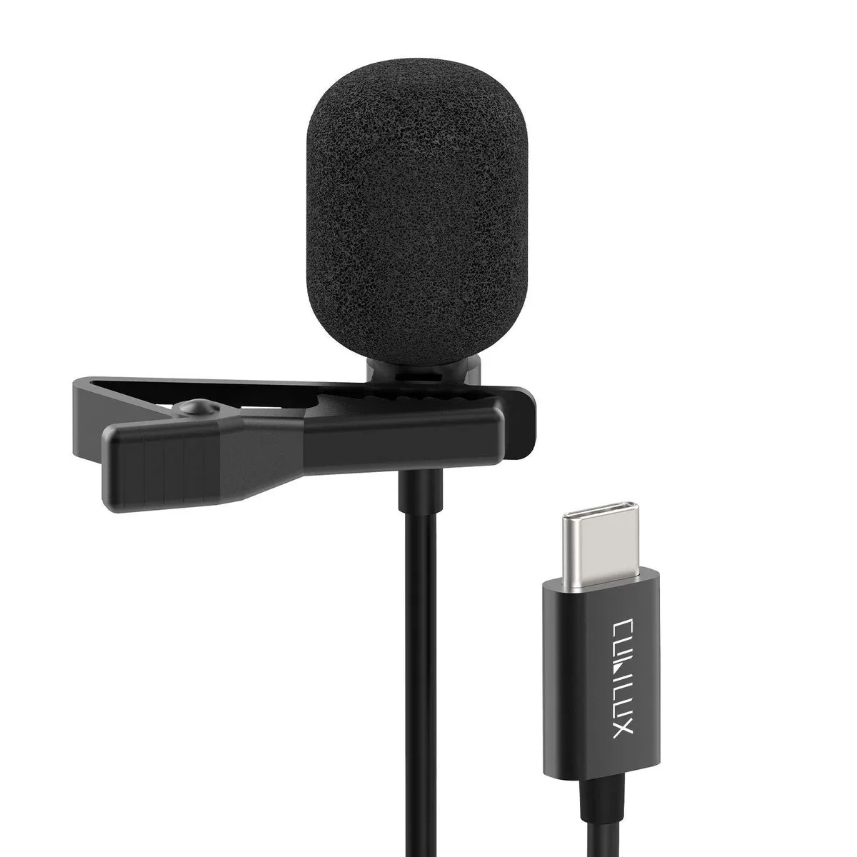 Cubilux E03-02 USB-C Lavalier Microphone 10 ft — product photo