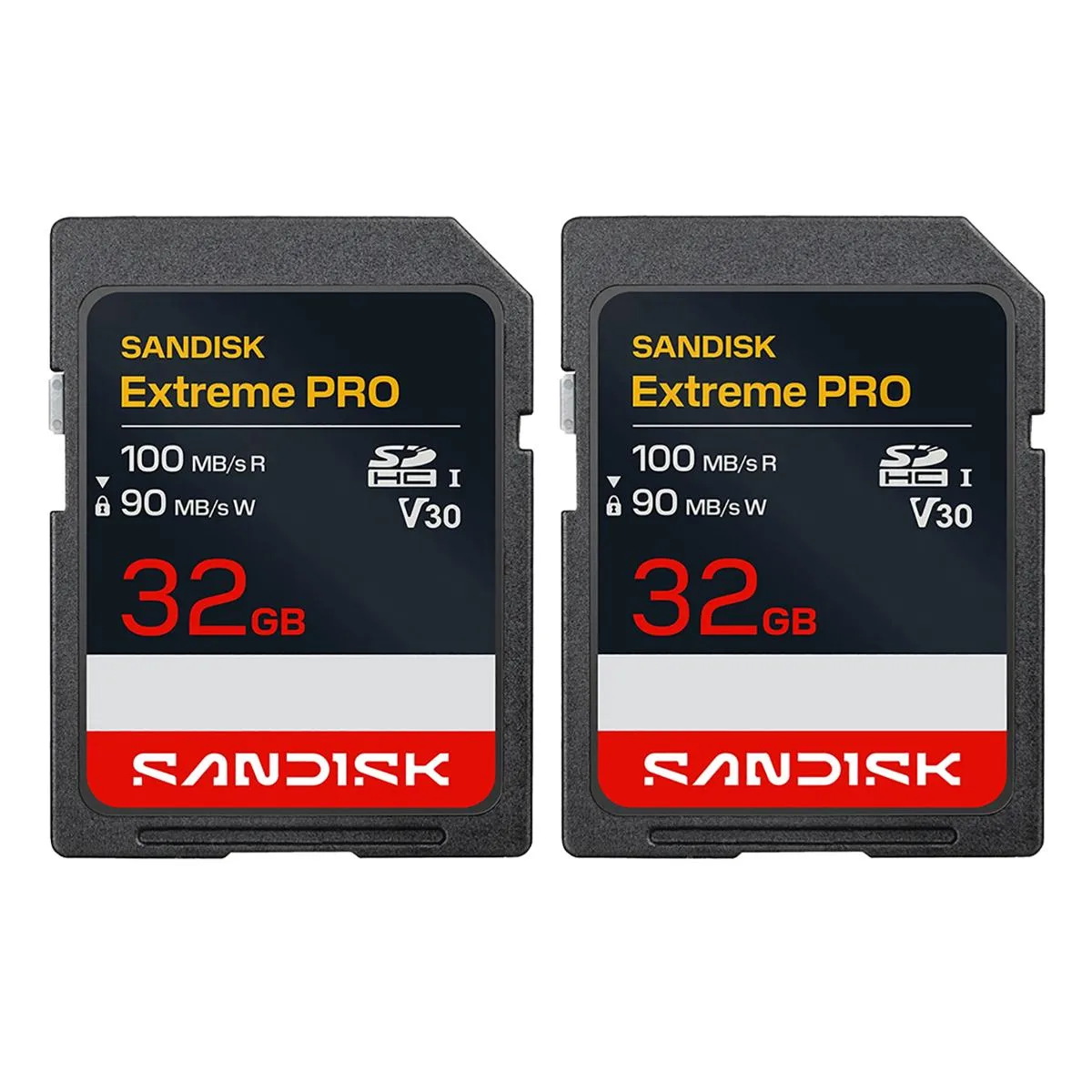 SanDisk SanDisk Extreme Pro 32GB UHS-I U3 SDHC 2-Pack with Card Reader — product photo