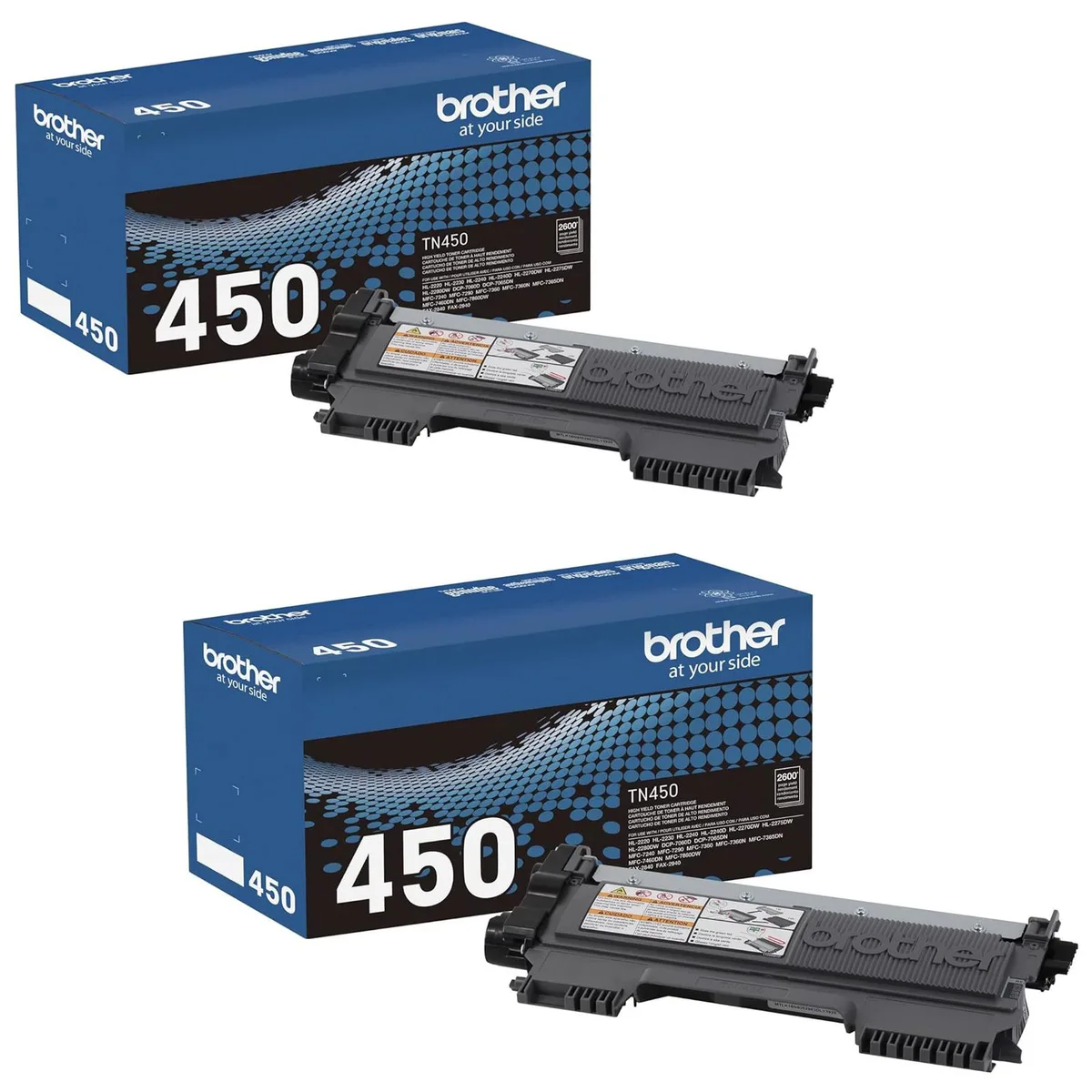 Brother Brother TN-450 High Yield Black Toner Cartridge 2-Pack — product photo
