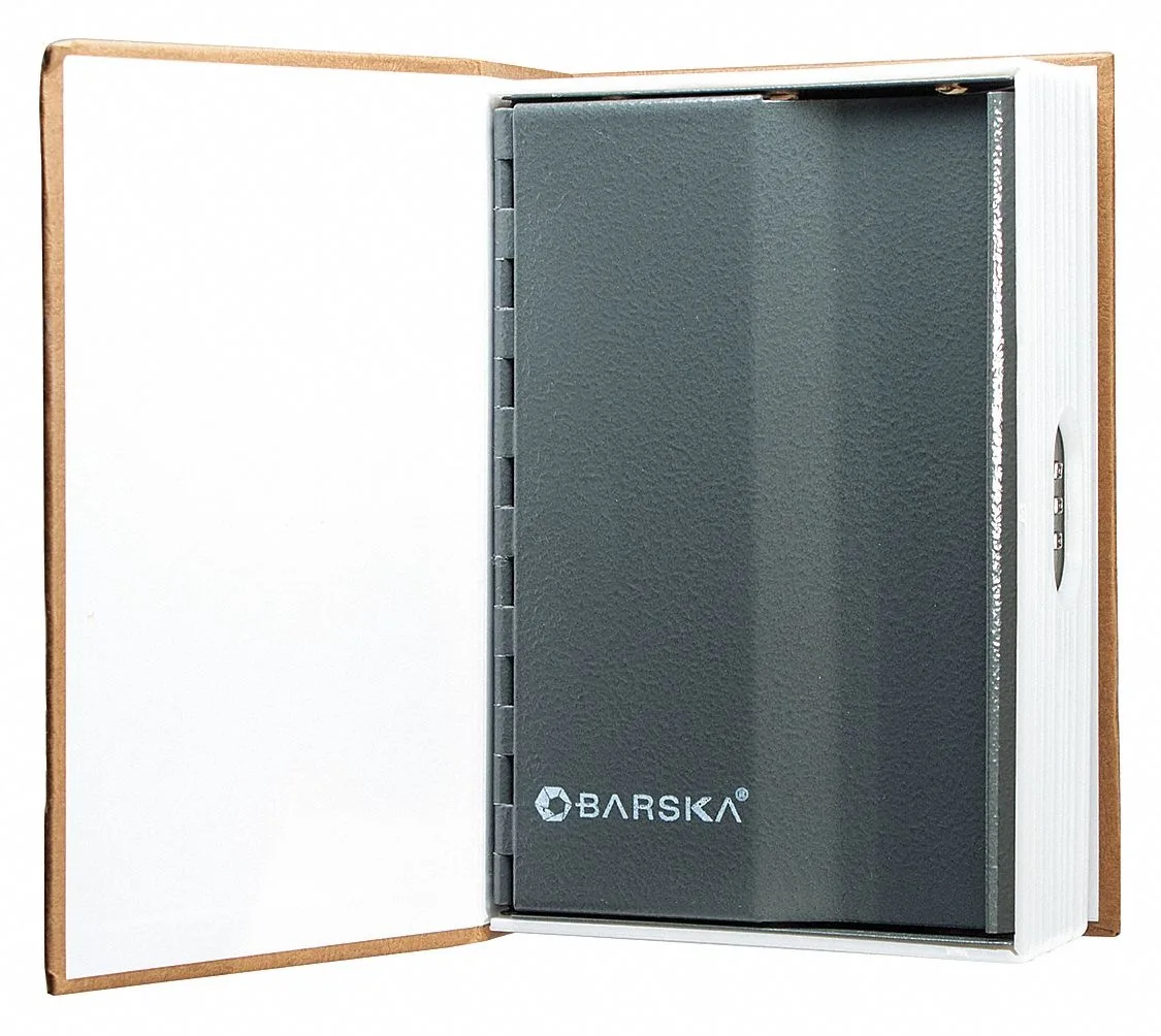BARSKA BARSKA Book Safe with Combination Lock 1.5 lb Brown — product photo
