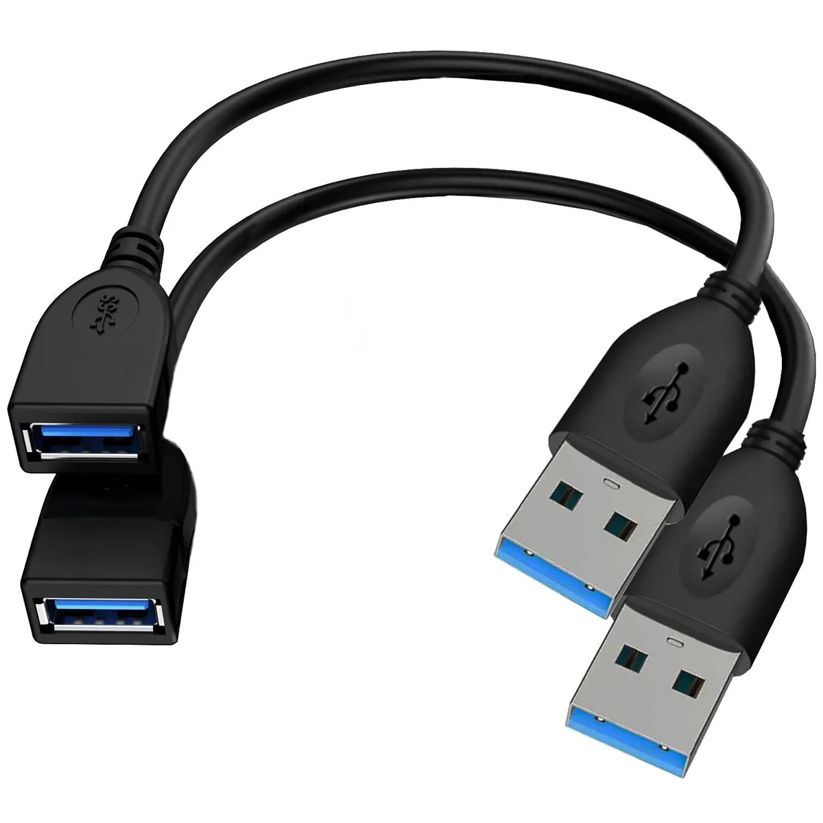 No Sew No Sew USB 3.0 male to female extension cable 30 centimeters 2 pack — product photo