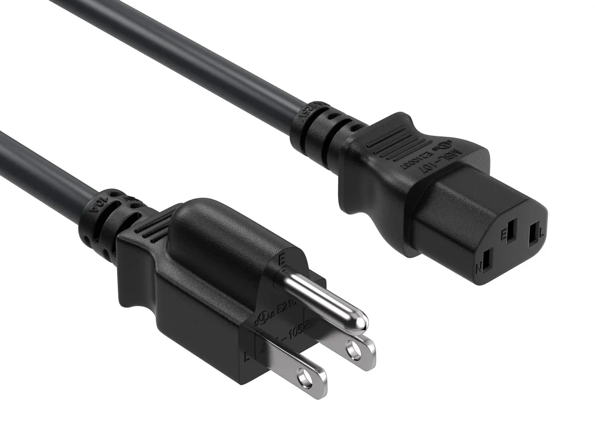 Tripp Lite 18AWG IEC320 C13 to NEMA 5-15P 1ft International Power Cord Blue — product photo