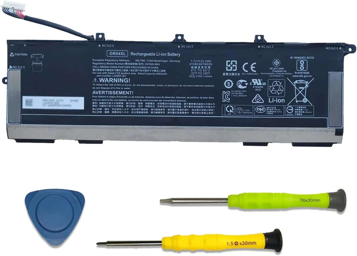 TAURKENAM TAURKENAM laptop battery OR04XL 7.7V 53.2Wh 6562mAh for HP EliteBook x360 830 G5 G6 — product photo