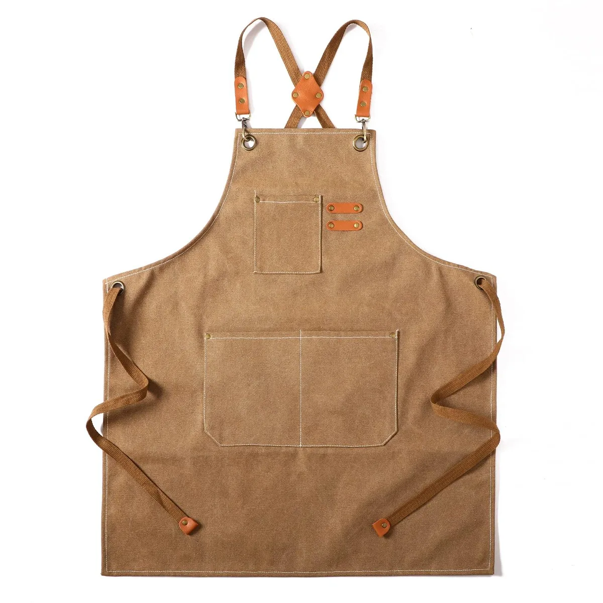 Tosewever Canvas Apron Cross Back XL 27x31 100% Cotton Grill Accessory — product photo