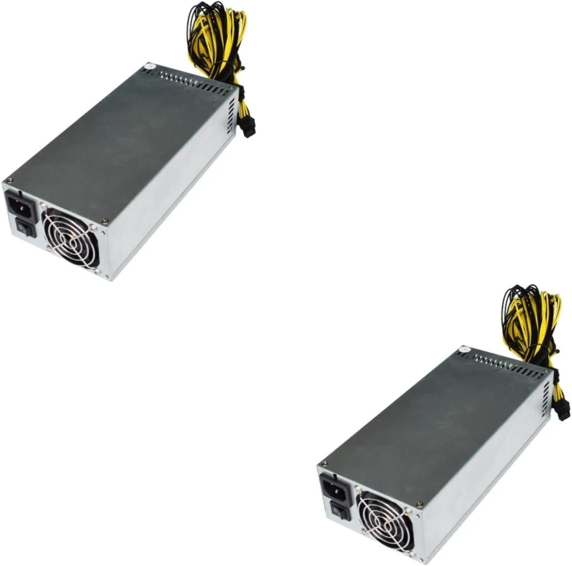 NShi NShi 2pcs 1800W Mining Power Supply 60mm Fan 86dBA White — product photo