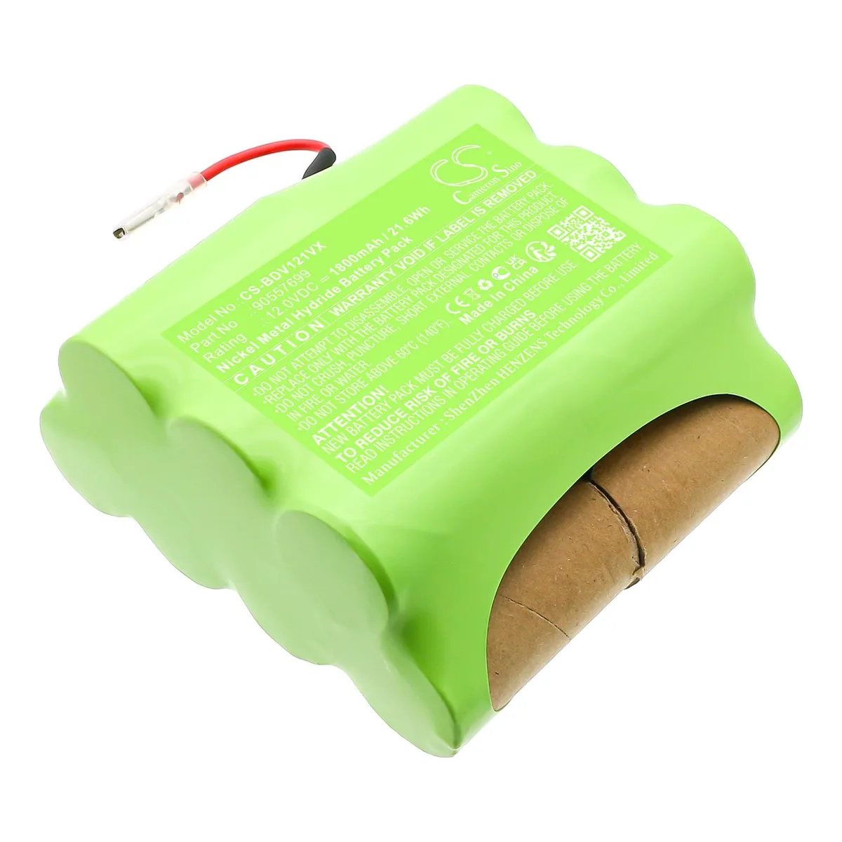 FYIOGXG Battery for PHV1210 PIVOT VAC 12V 1800mAh 21.6Wh — product photo