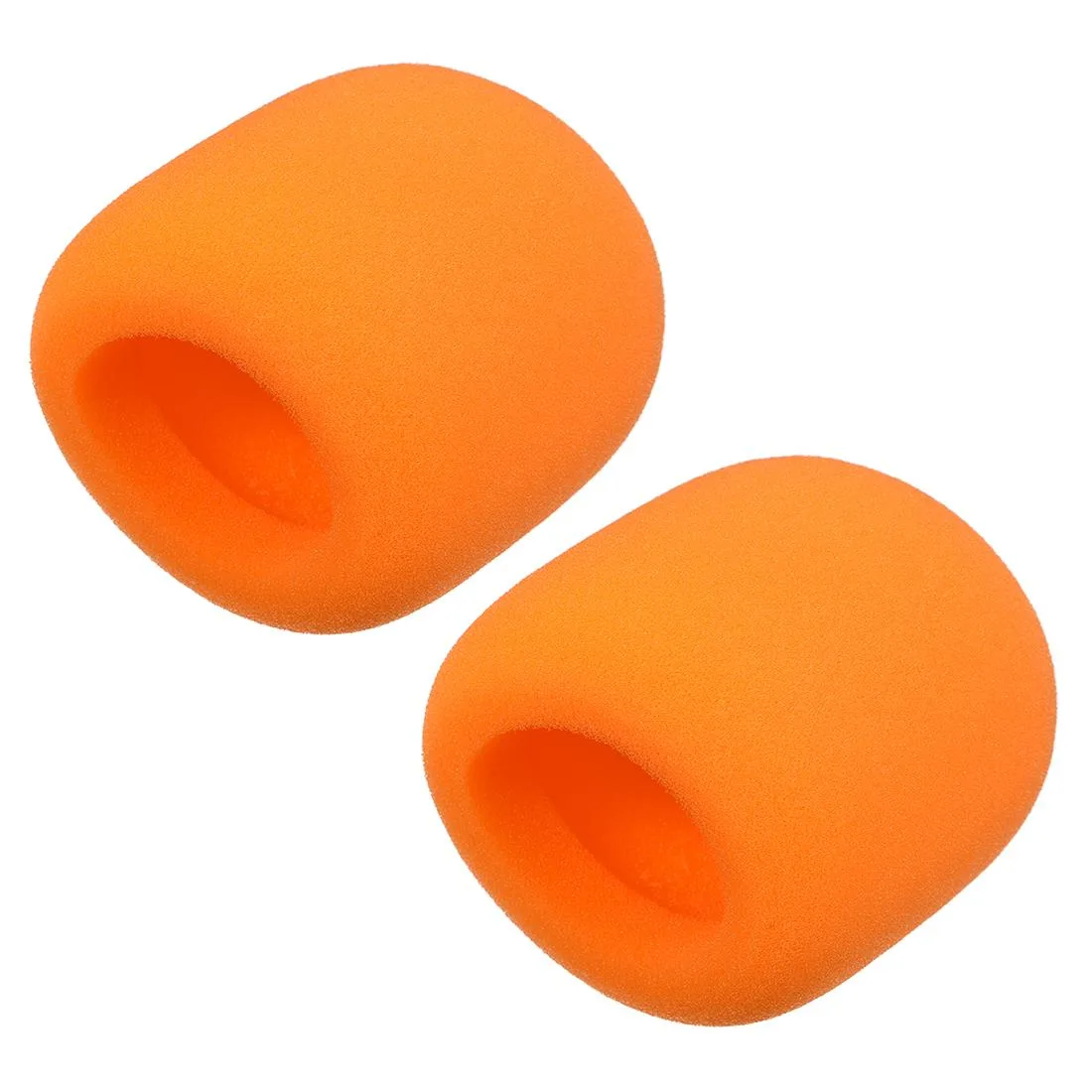Unique-Bargains Unique-Bargains 2PCS Orange Ball-Type Foam Mic Cover 40-60mm — product photo