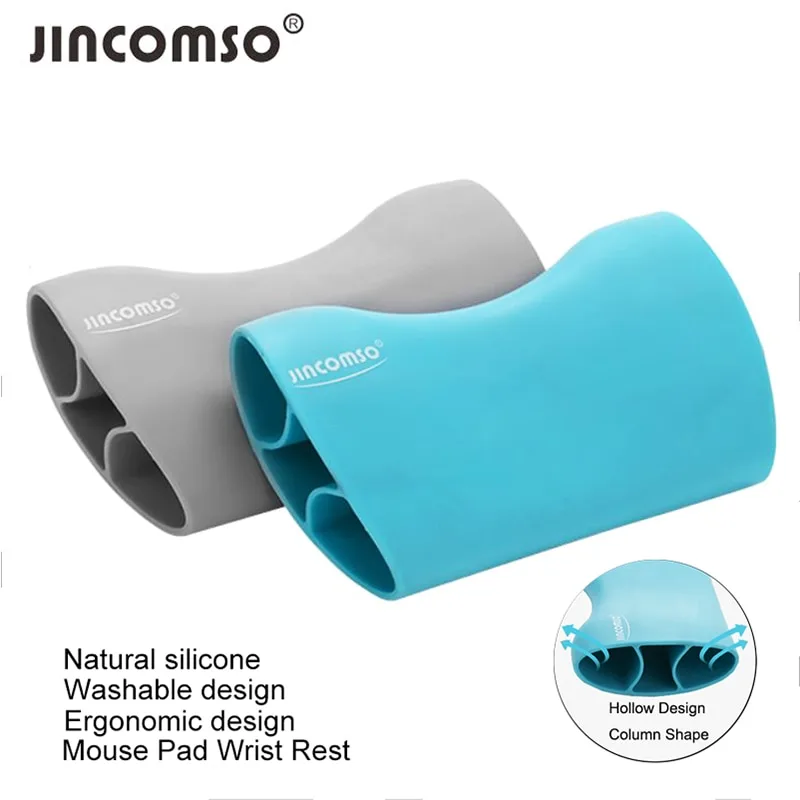SOVAWIN SOVAWIN SH-JK-V1D Silicon Gel Mouse Pad Wrist Rest Blue Extended 120x70x27mm — product photo