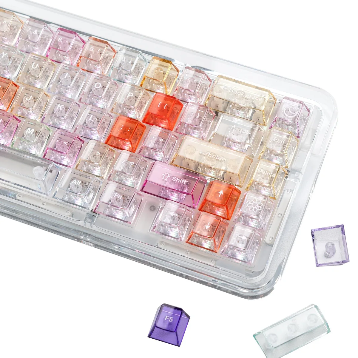 Womier Womier Keymatic Rainbow Spectrum 123-Key Cherry Profile PC Keycaps — product photo