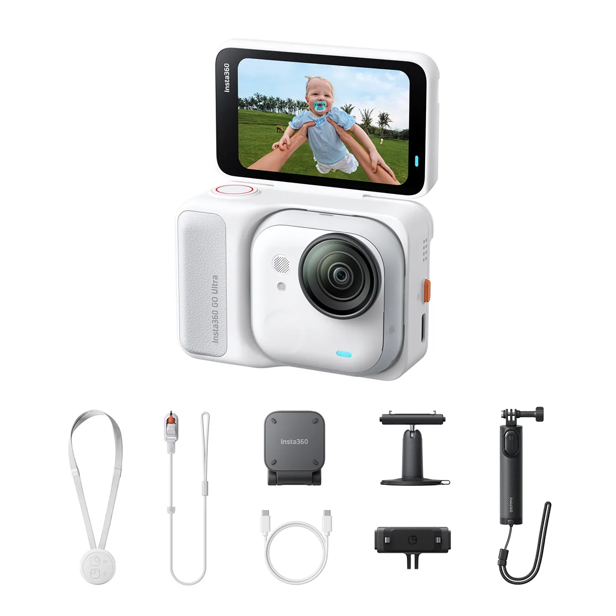 Insta360 Insta360 CINSABEA_GOULTRA05 GO Ultra Creator Bundle action camera Arctic White — product photo