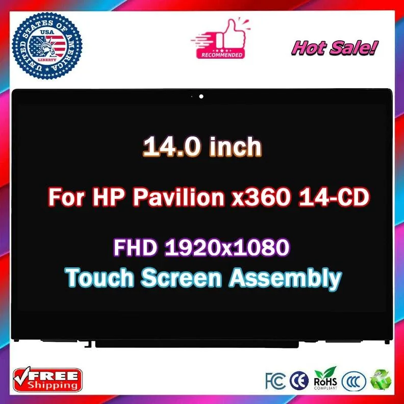 NUOLAISUN NUOLAISUN 14 inch FHD Touch Screen for HP Pavilion x360 14M-CD 14m-cd0003dx — product photo