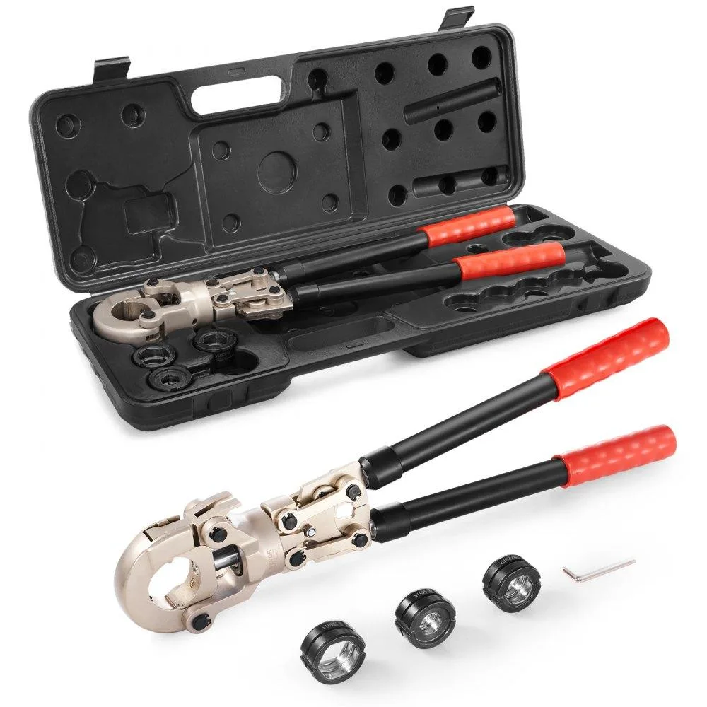 VEVOR VEVOR JT-1632 Copper Press Crimping Kit 1/2 3/4 1 inch 360° Rotating Head Extendable Handle — product photo