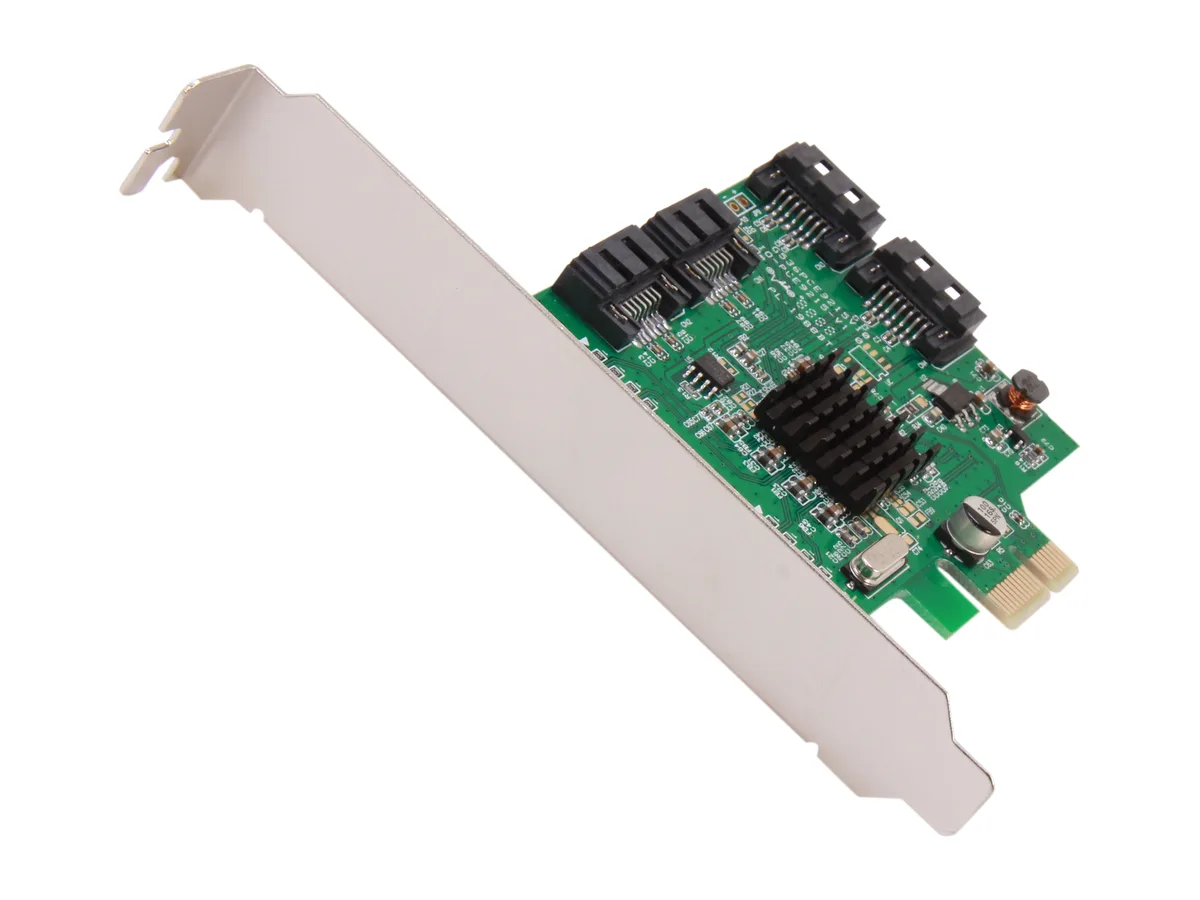 Syba Syba SI-PEX40064 RAID controller 4-port PCIe 2.0 SATA III 6.0 Gb/s — product photo