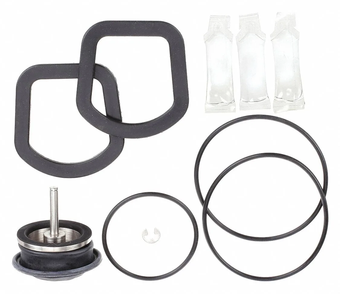 Watts RK957 backflow preventer repair kit 21 transparent components in packaging