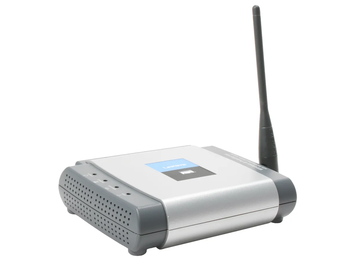 Linksys Linksys WPSM54G Wireless-G network print server — product photo
