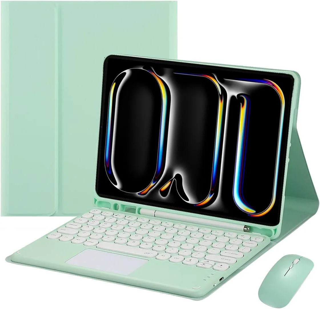 Timoom Timoom Green Backlit Keyboard Case with Mouse for iPad Pro 11 2024 M4 — product photo