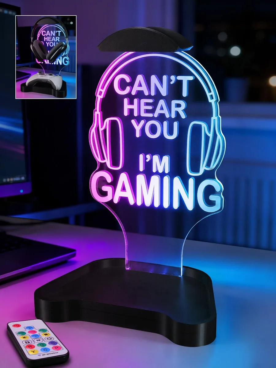 CoolGift Mart ZJ-LT Light Up Headphone Stand with 16 RGB Colors — product photo
