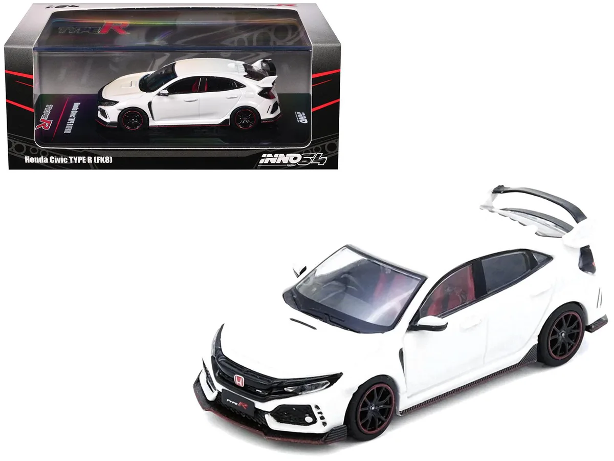 Inno Models Inno Models Honda Civic Type R (FK8) RHD White 1/64 Diecast Hobby Collectible — product photo