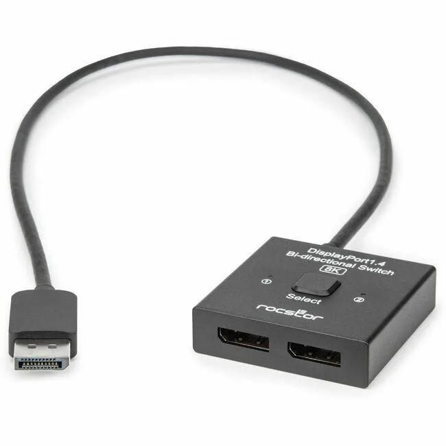 Rocstor Rocstor DisplayPort 1.4 Bi-directional KVM Switch 7680 x 4320 3 x DisplayPort 50cm — product photo