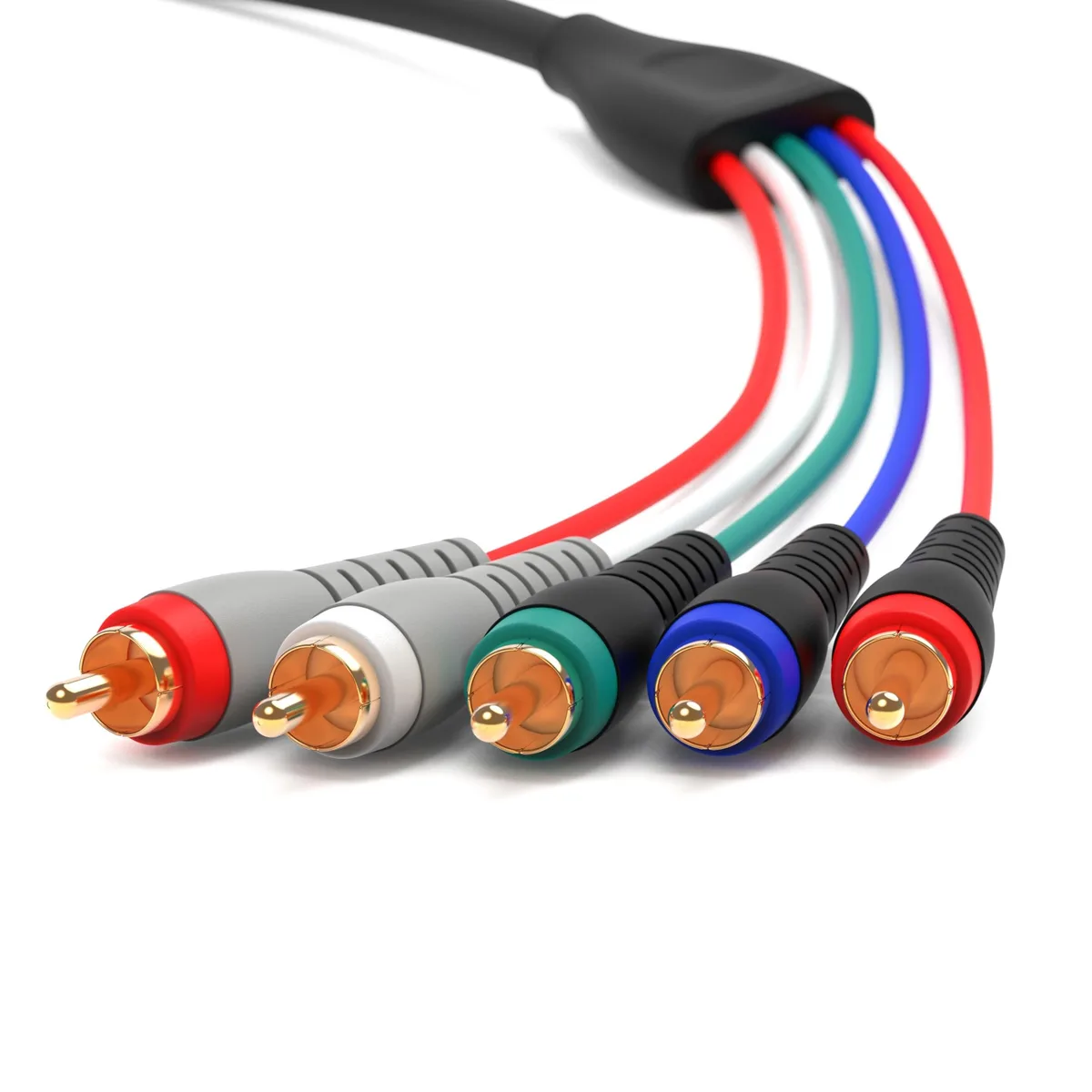 BlueRigger LLC BlueRigger 5 RCA Component Video Audio Cable 25FT 2 in 1 accessory — product photo