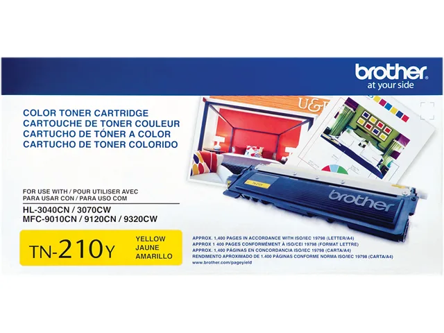 Brother Brother TN210Y Yellow Toner Cartridge 1400 Pages — product photo