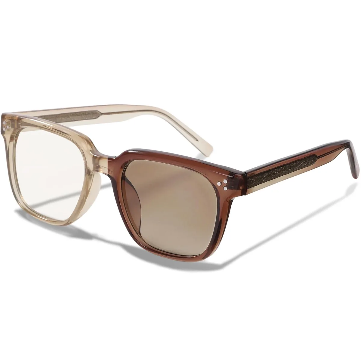  BroBlackDog Comfortable Photochromic Computer Glasses Brown 5.3mm 15mm — product photo