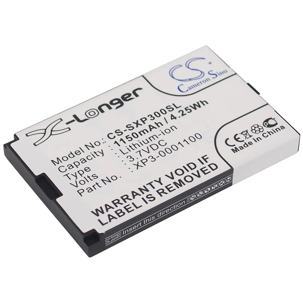 Cameron &amp; Co Cameron &amp; Co DS-CS-SXP300SL cell phone battery 1.15 Ah — product photo