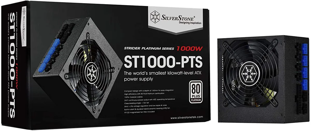 Silverstone Technology SilverStone Technology ST1000-PTS-x 1000W 80 PLUS Platinum Power Supply — product photo