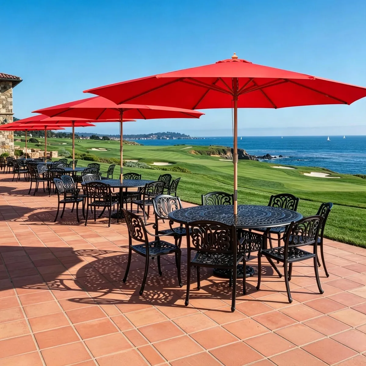Yescom USA, Inc. Yescom USA, Inc. 07UMB003-13WD-02-N 13ft patio umbrella Red — product photo